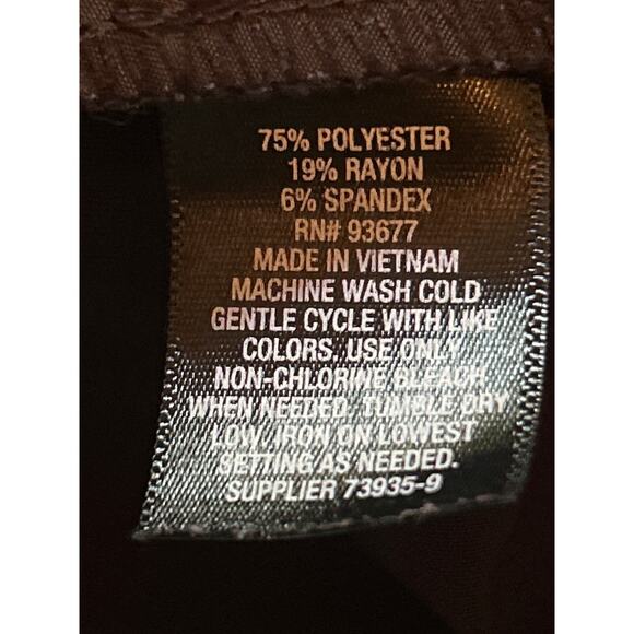 EUC Worthington Women's Black Curvy Trouser Pants 6% Spandex Size 4 - Picture 4 of 5